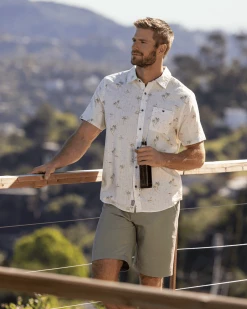 Flag & Anthem LAKESIDE PALM SLUB SHIRT