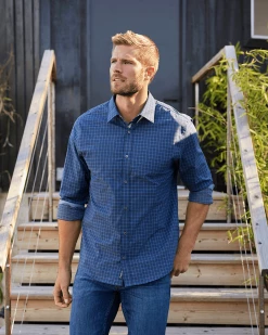 Flag & Anthem Men MADEFLEX MINI CHECK ICON SHIRT