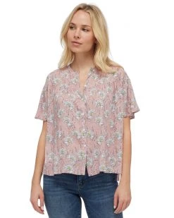 Flag & Anthem Women AINSWORTH FLORAL FLUTTER SLEEVE TOP