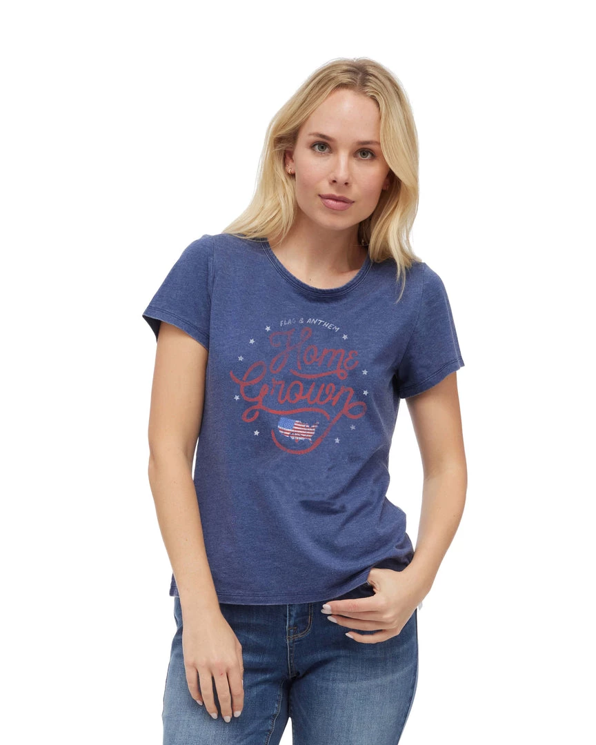 Flag & Anthem Women HOME GROWN BURNOUT TEE 1 Flag & Anthem Women HOME GROWN BURNOUT TEE