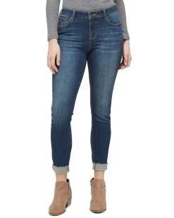Flag & Anthem QUINCY MID RISE SUPER SKINNY CUFF JEAN Women