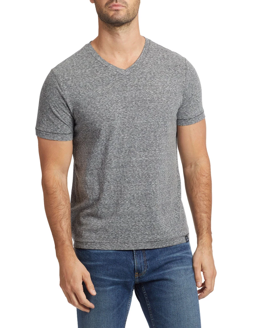 Flag & Anthem Men BISCOE STRIPED V-NECK TEE 1 Flag & Anthem Men BISCOE STRIPED V-NECK TEE