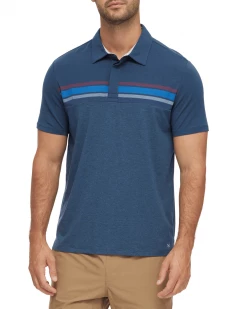 Flag & Anthem SHIELD BLOCKED PERFORMANCE POLO