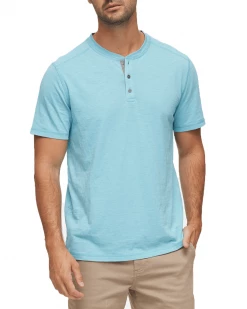 Flag & Anthem CHATHAM BURNOUT SLUB SS HENLEY Men