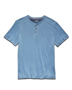 Flag & Anthem Men CHATHAM BURNOUT SLUB SS HENLEY