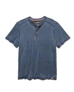Flag & Anthem Men CHATHAM BURNOUT SLUB SS HENLEY