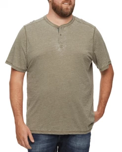 Flag & Anthem CHATHAM BURNOUT SLUB SS HENLEY BIG & TALL Men