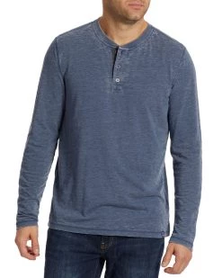 Flag & Anthem CHATHAM BURNOUT SLUB HENLEY Men