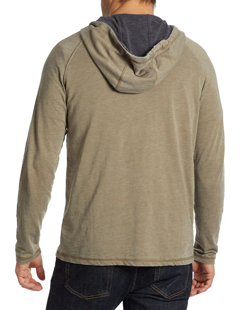 Flag & Anthem Men CHATHAM BURNOUT SLUB HOODED HENLEY 3 Flag & Anthem Men CHATHAM BURNOUT SLUB HOODED HENLEY