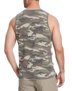 Flag & Anthem MALTA BURNOUT CAMO POCKET TANK
