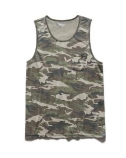 Flag & Anthem MALTA BURNOUT CAMO POCKET TANK