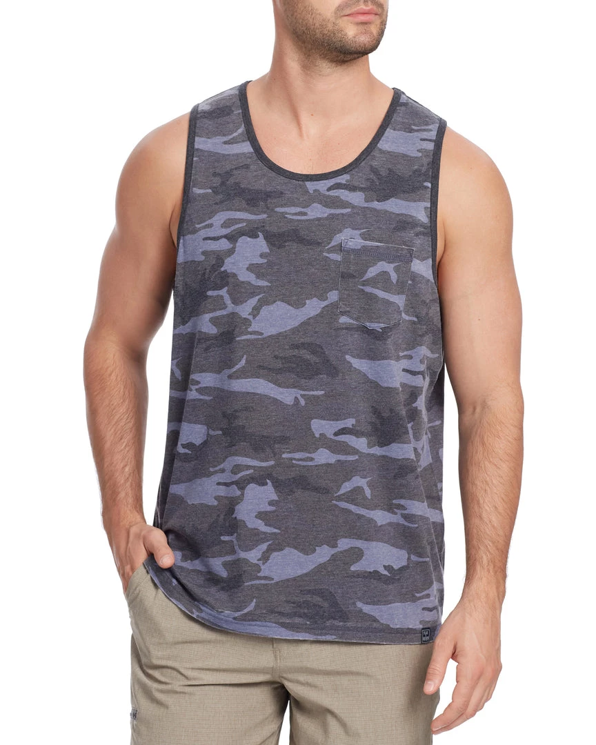 Flag & Anthem MALTA BURNOUT CAMO POCKET TANK Men 1 Flag & Anthem MALTA BURNOUT CAMO POCKET TANK Men