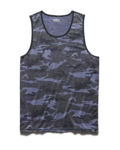 Flag & Anthem MALTA BURNOUT CAMO POCKET TANK Men
