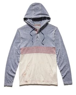 Flag & Anthem LINCOLN COLORBLOCK SLUB HOODED HENLEY