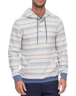 Flag & Anthem FLIPPIN STRIPED TERRY HOODED HENLEY