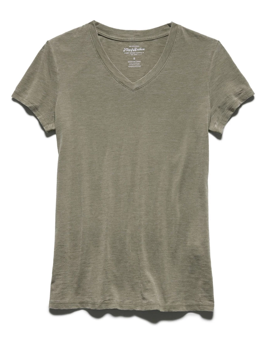 Flag & Anthem Women BREVARD BURNOUT V-NECK TEE 2 Flag & Anthem Women BREVARD BURNOUT V-NECK TEE