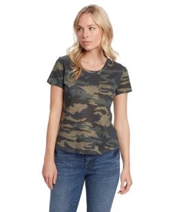 Flag & Anthem CORDELIA CAMO SLUB SCOOPNECK TEE