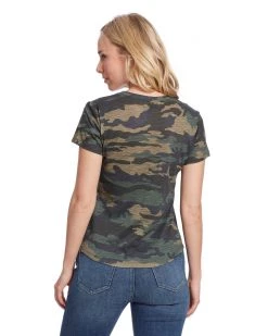 Flag & Anthem CORDELIA CAMO SLUB SCOOPNECK TEE