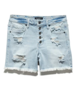 Flag & Anthem FRESNO DISTRESSED DENIM SHORT - 4" INSEAM