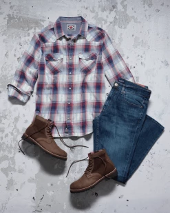 Flag & Anthem Men GROVETON VINTAGE WASHED WESTERN SHIRT