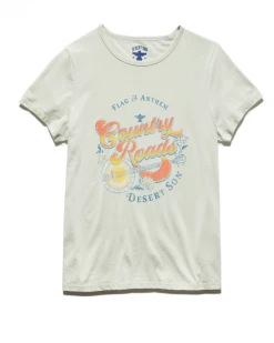 Flag & Anthem Women COUNTRY ROADS BURNOUT TEE