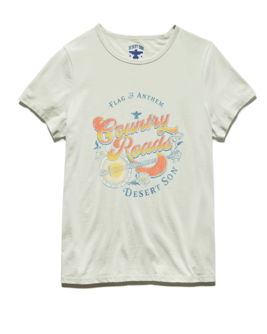 Flag & Anthem Women COUNTRY ROADS BURNOUT TEE 2 Flag & Anthem Women COUNTRY ROADS BURNOUT TEE