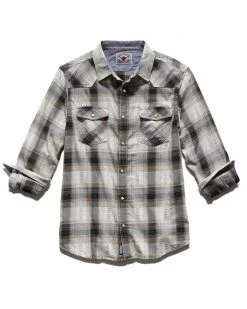 Flag & Anthem Men GROVETON VINTAGE WASHED WESTERN SHIRT BIG & TALL