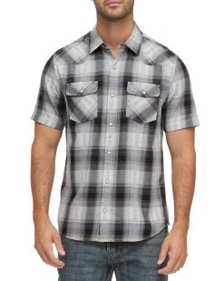 Flag & Anthem Men GROVETON VINTAGE WASHED SS WESTERN SHIRT