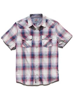 Flag & Anthem Men GROVETON VINTAGE WASHED SS WESTERN SHIRT