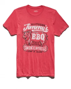 Flag & Anthem JIMMY'S BBQ SMOKEHOUSE BURNOUT TEE Men