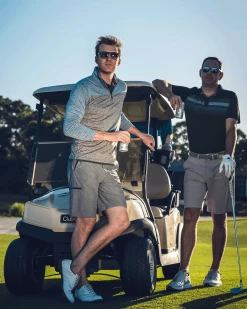 Flag & Anthem Men SHIELD CHEST STRIPE PERFORMANCE POLO