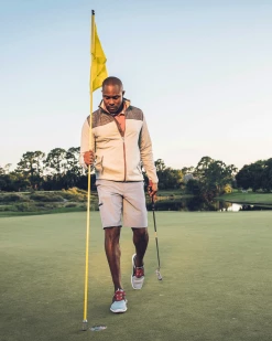 Flag & Anthem MADEFLEX MOVEMENT COLORBLOCK FULL-ZIP MOCKNECK JACKET