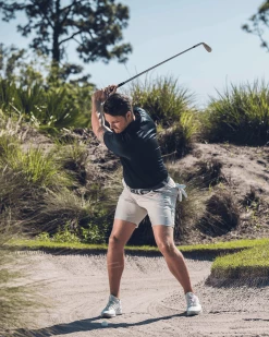 Flag & Anthem Men NEWTOWN GEO PRINT PERFORMANCE POLO