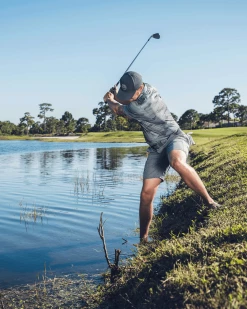Flag & Anthem Men DESTIN CAMO PERFORMANCE POLO 10 Flag & Anthem Men DESTIN CAMO PERFORMANCE POLO