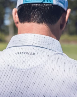 Flag & Anthem NEWTOWN GEO PRINT PERFORMANCE POLO