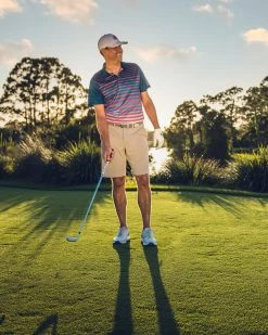 Flag & Anthem Men HAVEN STRIPED PERFORMANCE POLO