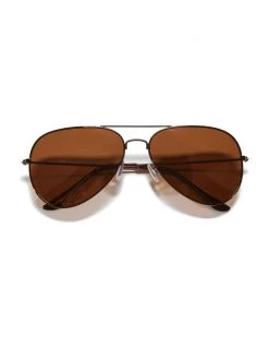Flag & Anthem MONTEREY BROWN AVIATOR SUNGLASSES