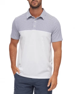 Flag & Anthem BOCA STRIPED PERFORMANCE POLO