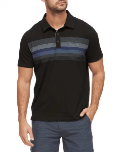Flag & Anthem Men SHIELD CHEST STRIPE PERFORMANCE POLO