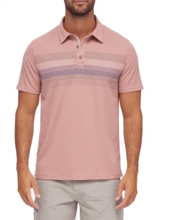 Flag & Anthem Men SHIELD CHEST STRIPE PERFORMANCE POLO