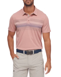 Flag & Anthem Men SHIELD CHEST STRIPE PERFORMANCE POLO