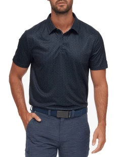 Flag & Anthem Men NEWTOWN GEO PRINT PERFORMANCE POLO