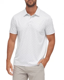 Flag & Anthem NEWTOWN GEO PRINT PERFORMANCE POLO