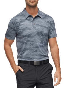 Flag & Anthem Men DESTIN CAMO PERFORMANCE POLO