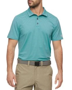 Flag & Anthem NAPLES STRIPED PERFORMANCE POLO Men