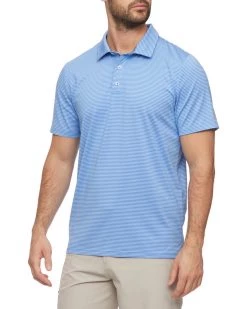 Flag & Anthem NAPLES STRIPED PERFORMANCE POLO Men
