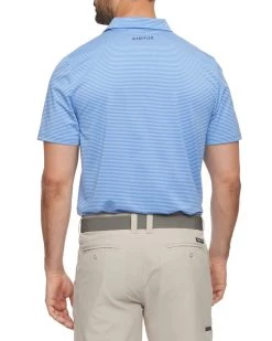 Flag & Anthem NAPLES STRIPED PERFORMANCE POLO Men