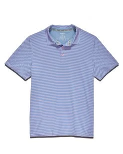 Flag & Anthem Men NAPLES STRIPED PERFORMANCE POLO