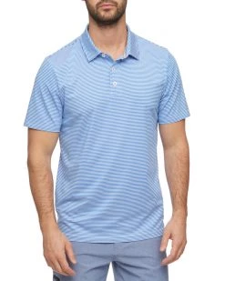 Flag & Anthem NAPLES STRIPED PERFORMANCE POLO Men