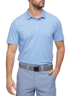 Flag & Anthem NAPLES STRIPED PERFORMANCE POLO Men